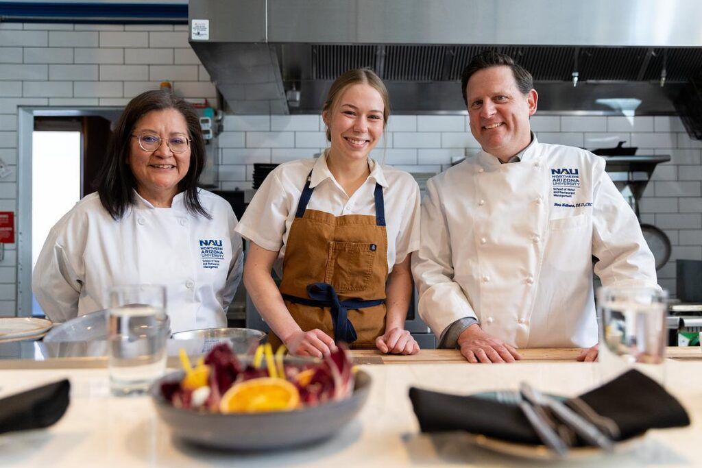 H R M Staff, Students, and Faculty work alongside the chefs at Shift restaurant in Flagstaff, AZ.