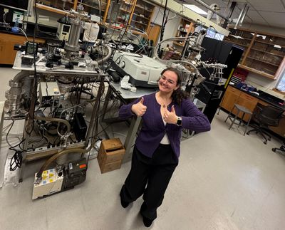 Ivy Knudsen in a lab at NAU