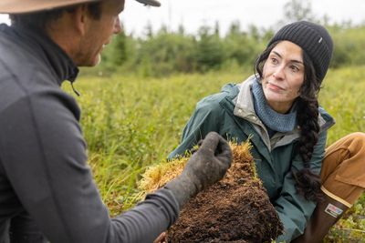 Ted Schuur does soil research in Healy Alaska with UG, Grad Students and Research Techs.