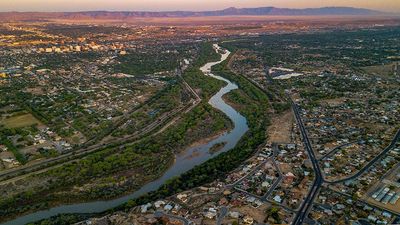 Rio Grande in Albuquerque, New Mexico