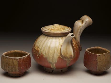 Ceramic teapot sculpted by Professor Jason Hess
