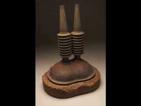 Abstract ceramic sculpture titled My Demise by Professor Steven Schaeffer