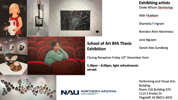 Poster for the Fall 2021 BFA Thesis Exhibition