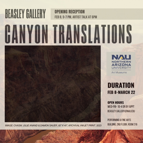 Canyon translations exhibit in beasley, click for full text info