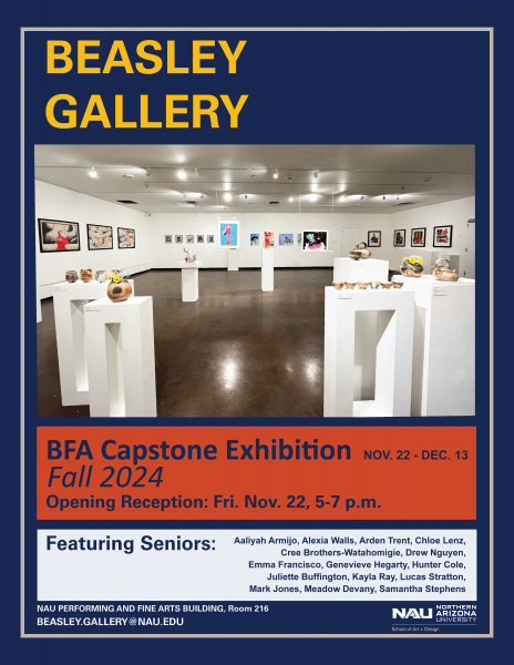 Promotional Poster for BFA Capstone Exhibition Fall 2024