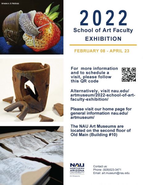 Poster for NAU School of Art Faculty Exhibition