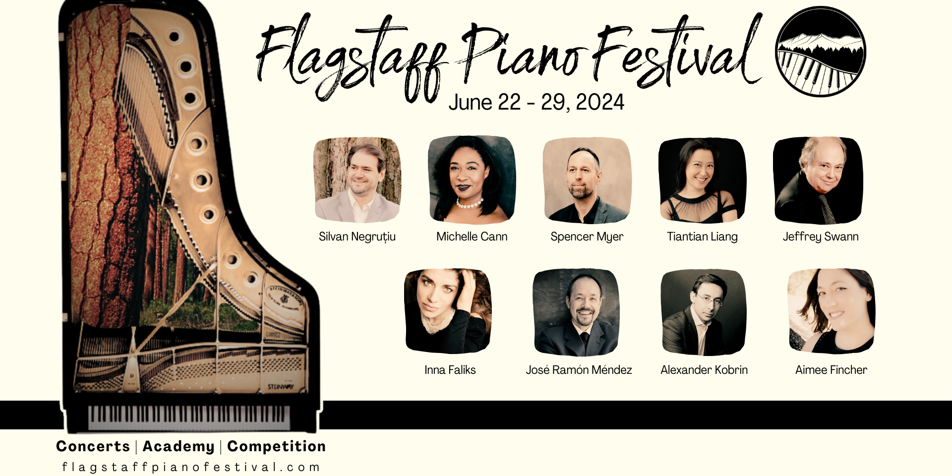 Flagstaff Piano Festival Screen showing all performers