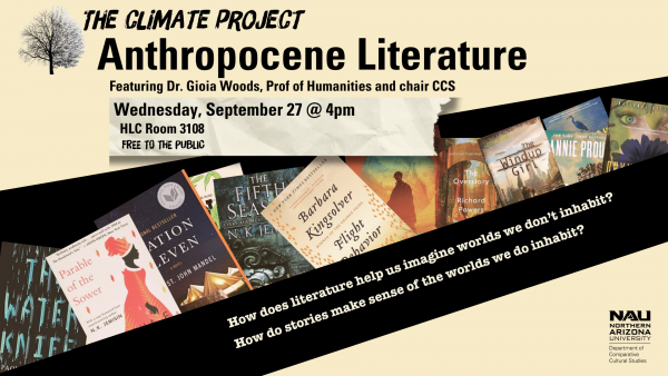 Climate Project September 27, book covers from selected climate novels, text replicated below