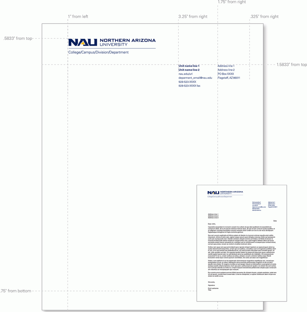 Letterhead Standard Size