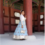 NAU student in a traditional dress in Korea.