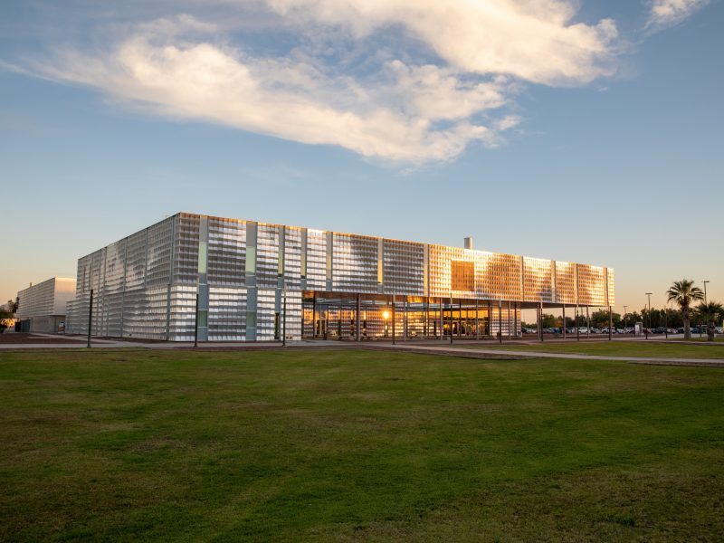 NAU-Yuma campus at sunset.