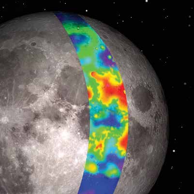 Simulated IR map of the Moon