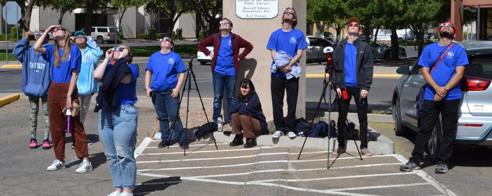 NAU Astronomy Club members waiting for eclipse egress.