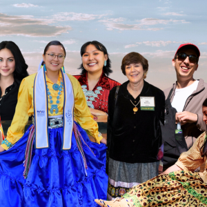 A composite image of Native American members of CHER