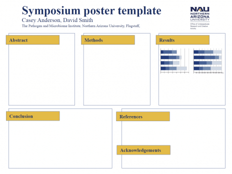 Downloadable example landscape poster template