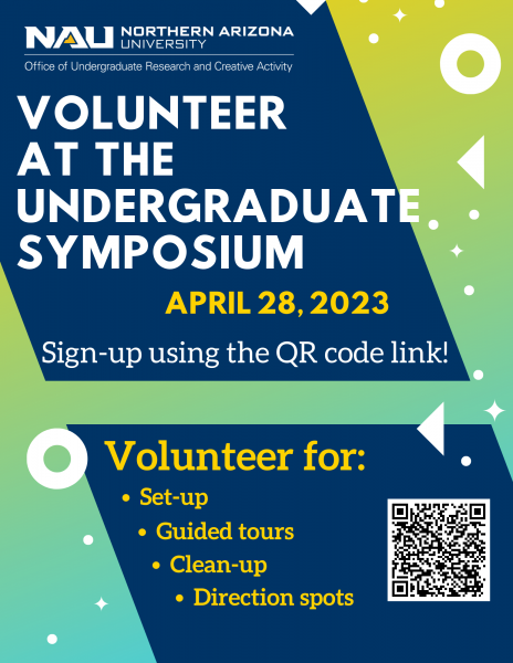 Sign up to volunteer at the undergraduate symposium