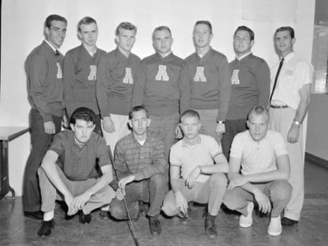 ASC Men’s Golf Team featuring the "Block A" symbol at N A U in 1962.