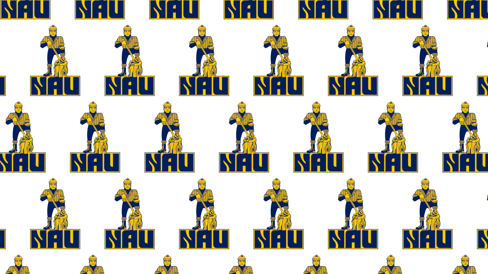 Louie the Lumberjack, Northern Arizona University's 1978 logo, showcased in the La Cuesta Collection by College Vault.