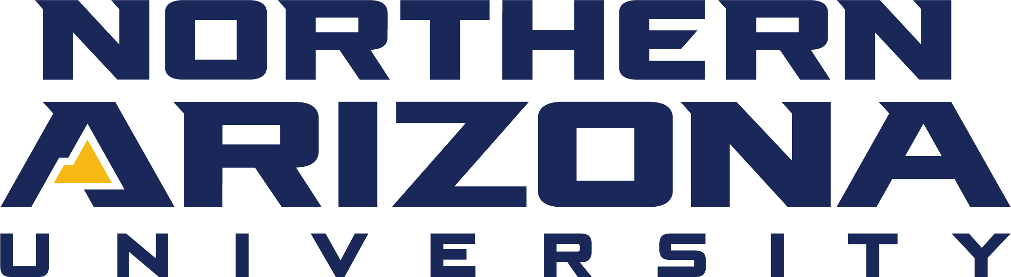 Northern Arizona University's Wordmark, featuring N A U true blue.