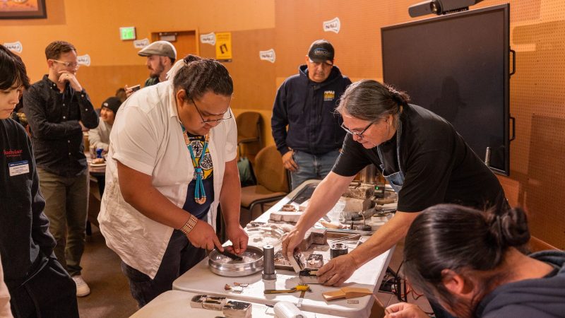 People at Center for Native American and Indigenous Futures (CNAIF) event.