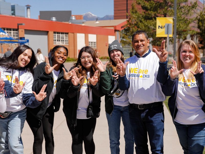 NAU students participating in Giving Day.