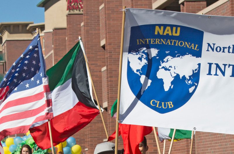 The NAU International Club march