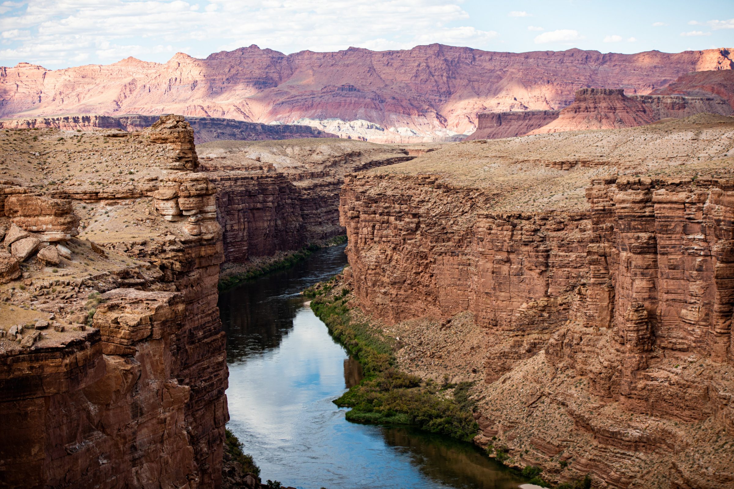 A view of the Grand Canyon showing it's landscape