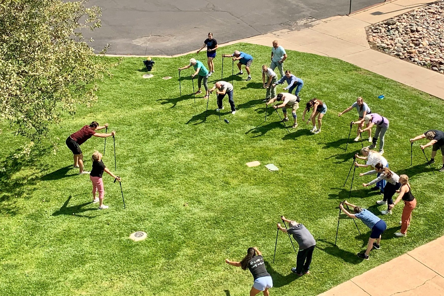 NAU Doctor of Physical Therapy Parkinson's exercise class in action.