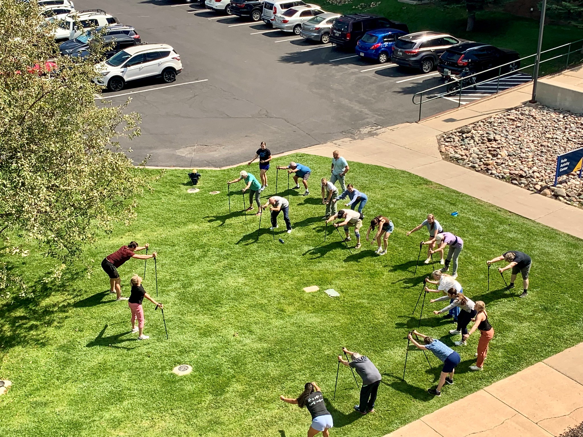 NAU Doctor of Physical Therapy Parkinson's exercise class in action.