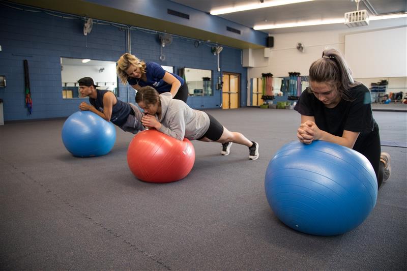 The Fitness Wellness program in action.