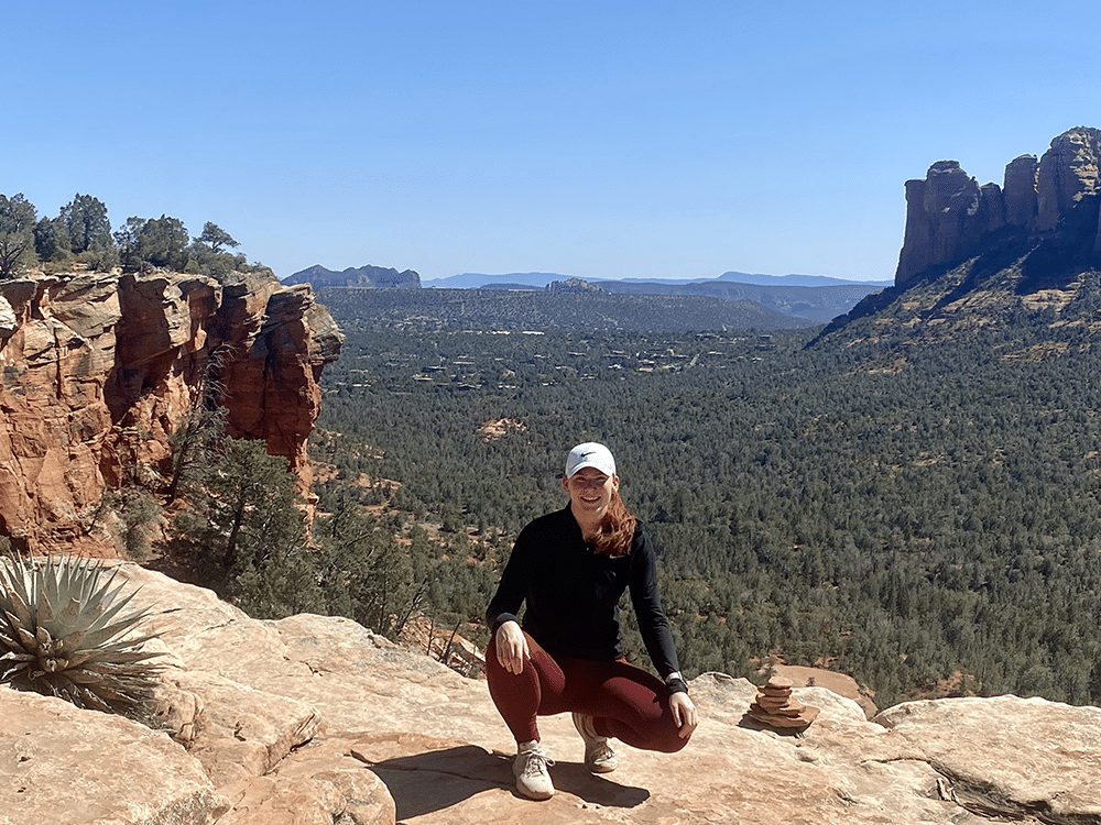 Jozie Ashleson on a hike.