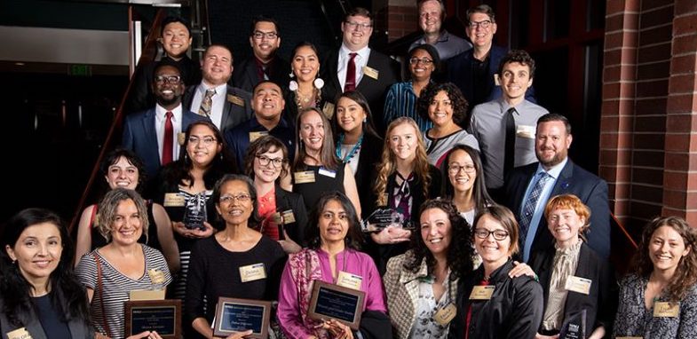 Recipients of the Diversity and Equity awards 2019 pose for a picture