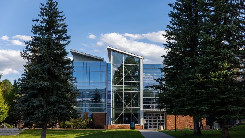 Front view of the N A U engineering building.