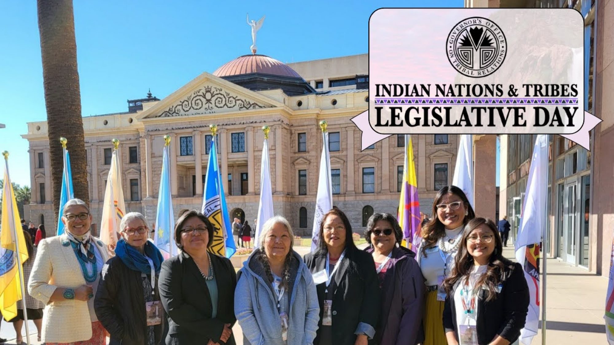 C-NACHE team standing in a group outside of AZ capitol.