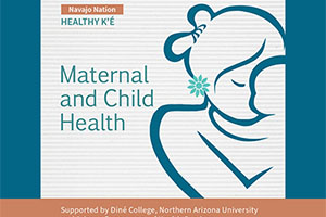 Illustration of Maternal and Child Health featuring a mother holding a baby.