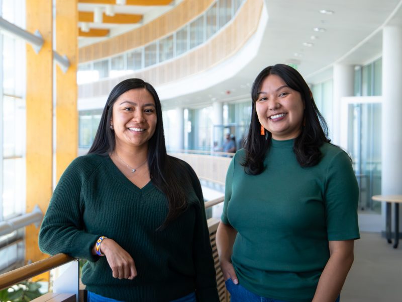 Marissa Tutt and Chassity Begay standing next to each other.