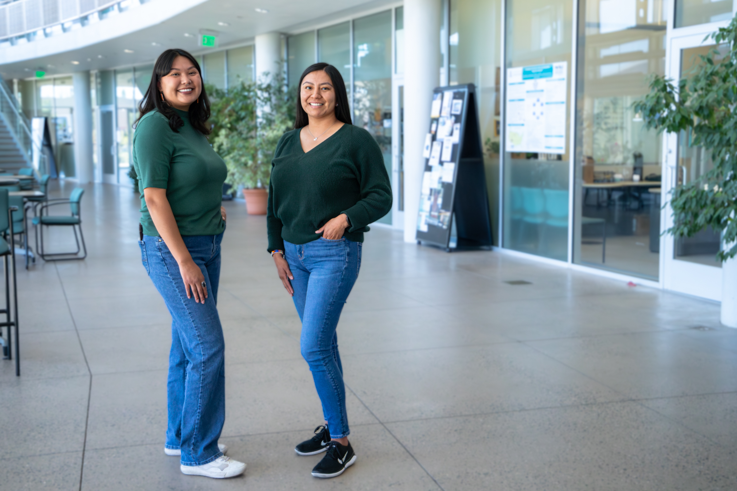 egay and Tutt in the Applied Research and Development Building where CHER is located.