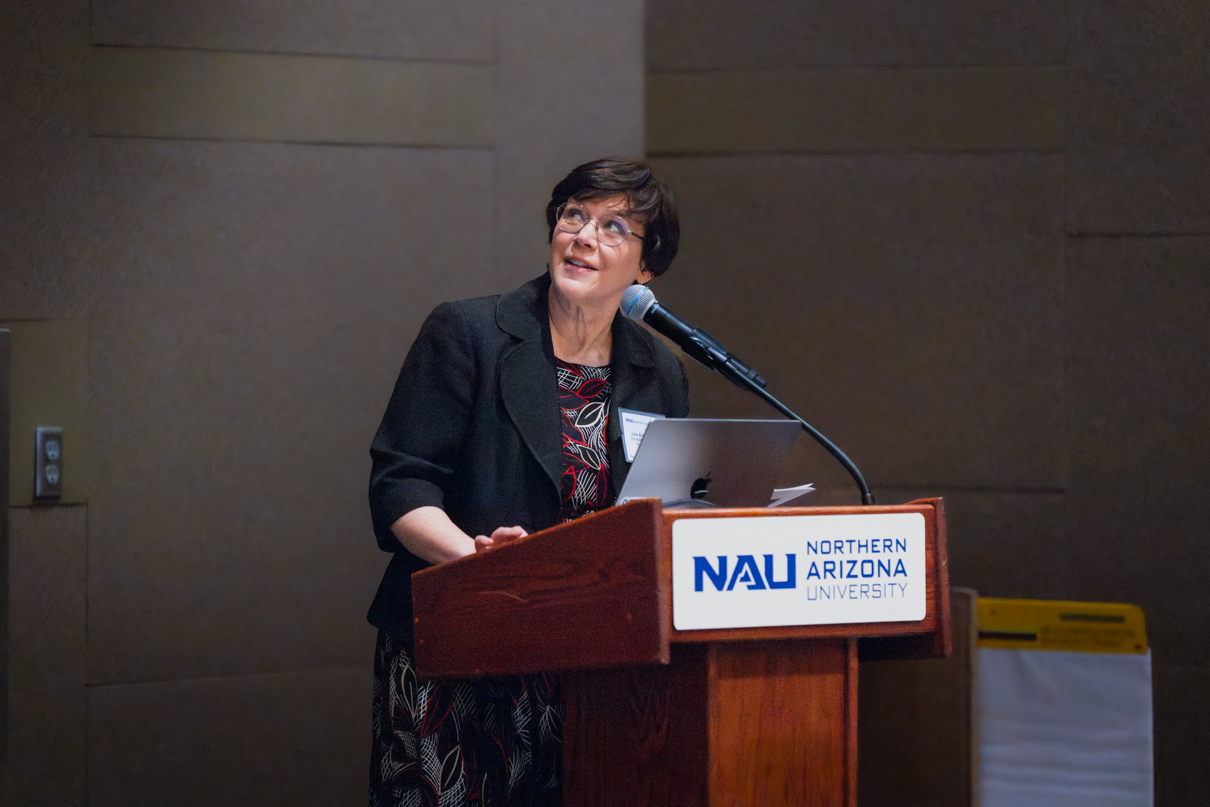 Julie Baldwin speaking at the NAU Health Design Summit in April 2024