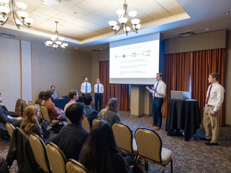 The undergrad symposium presentation.