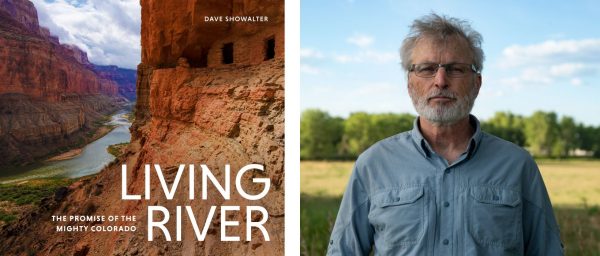 Living River book cover and a photograph of Dave Showalter.
