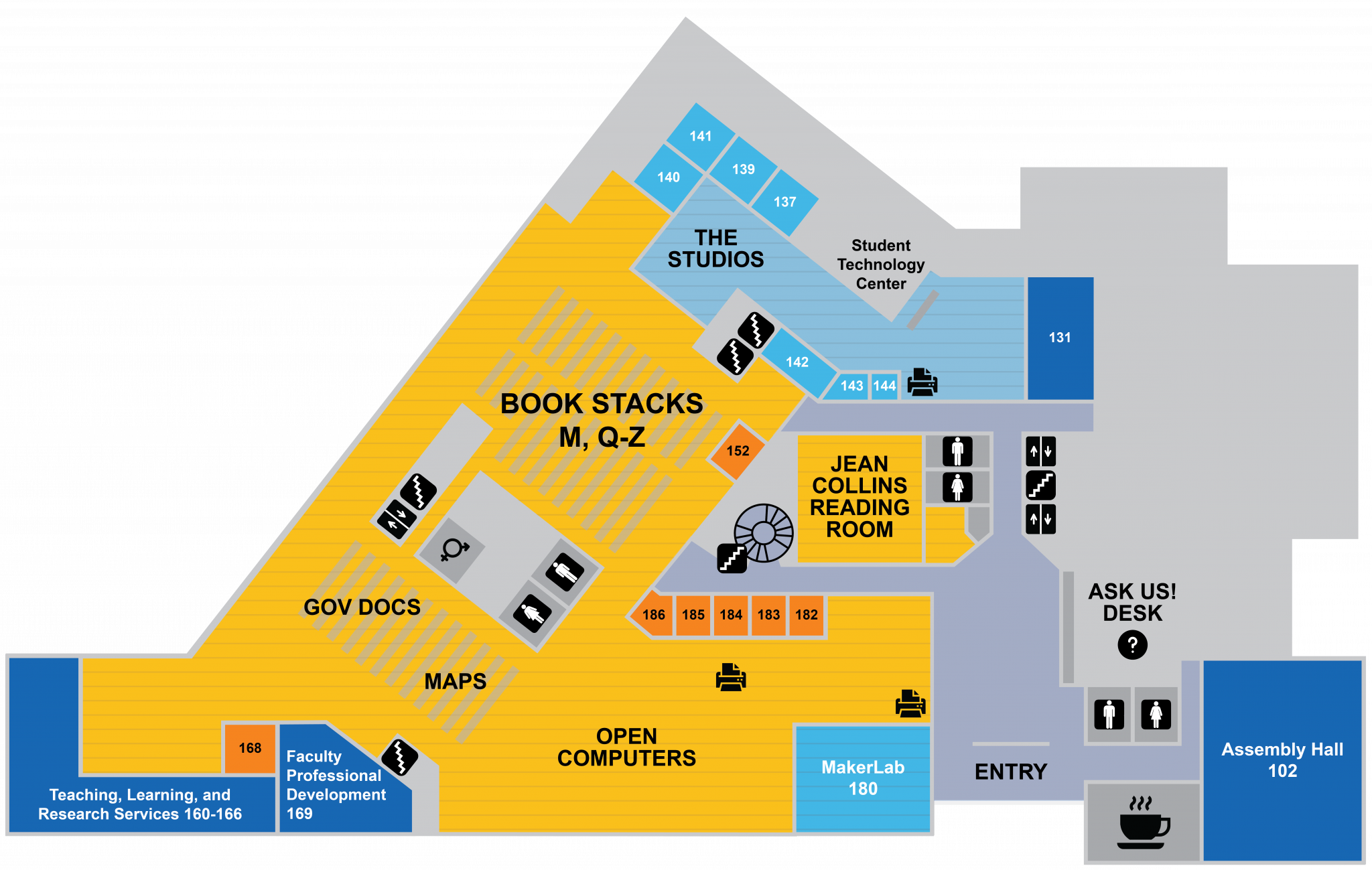 Floor Maps Cline Library