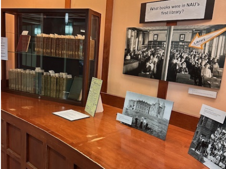 Mini Exhibit of NAU's First Library Books