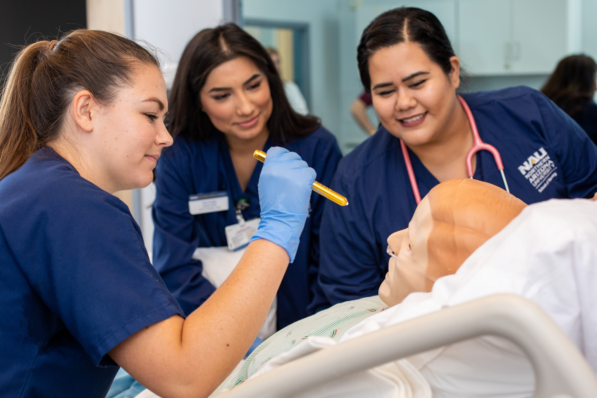 Students in the NAU Nursing program are mentored at the Yuma campus.