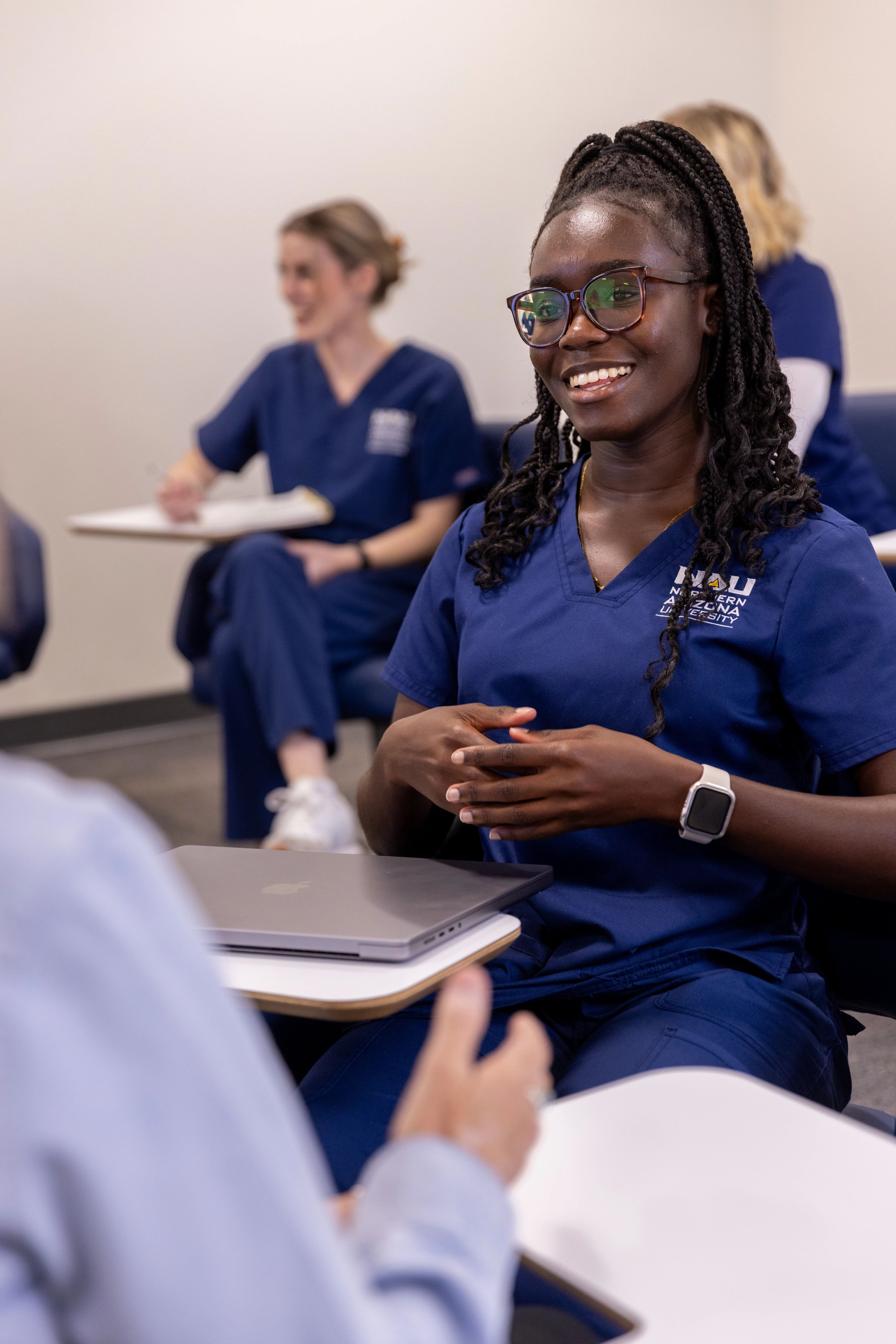 A student at N A U's new College of Nursing.