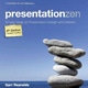 Book cover with a blue sky and a photo of five small stones stacked one on top of another, with the title Presentation Zen: Simple Ideas on Presentation Design and Delivery
