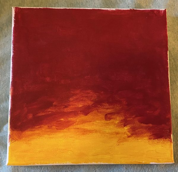 Painting - Sunset Colors, Grace Marie Godat. 2018. Acrylic on prepared canvas. Image courtesy of the Artist.