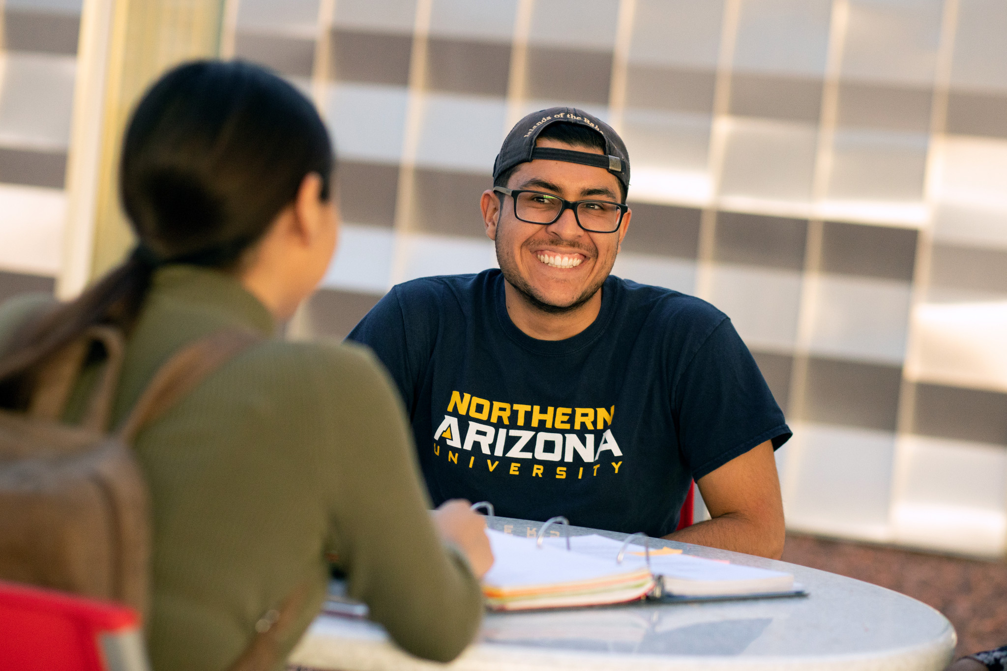 Student smiling at the NAU–Yuma campus